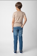 Boys’ Sean Jeans - Boys’ straight leg faded blue denim jeans.