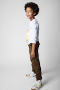Kinderhose Theo - Kinderhose aus khakifarbener Baumwolle