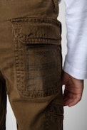 Kinderhose Theo - Kinderhose aus khakifarbener Baumwolle