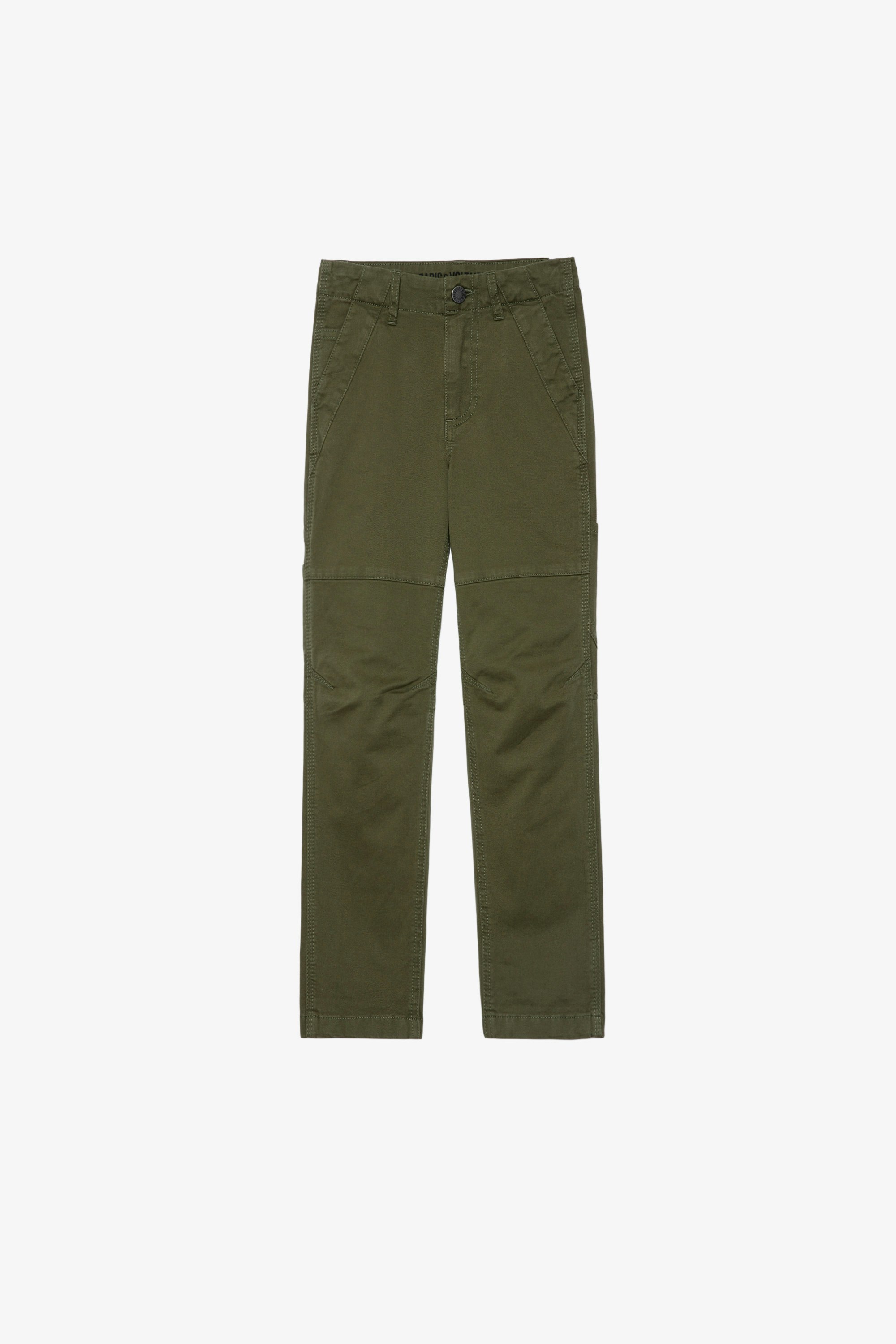 Theo Boys' Pants - Zadig&Voltaire boys' cotton khaki pants.