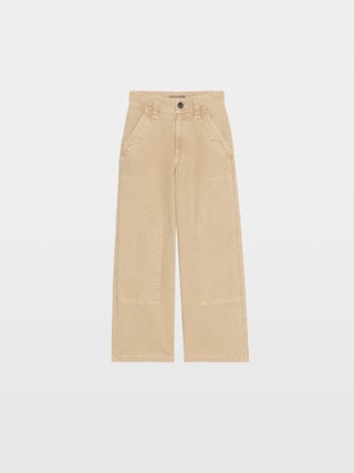 Trousers Theover Boy - Wide-leg trousers with thigh patches and front pockets with stitching detail. Printed logo on the back pocket. Adjustable waistband up to age 10.