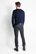 Monastir Men’s Sweater - Merino wool Henley sweater
