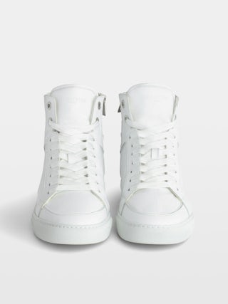 Men's ZV1747 High Flash Trainers - High-top trainers in leather.