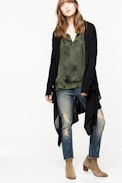 Cardigan Cambi Cachemire - Cardigan ouvert en cachemire