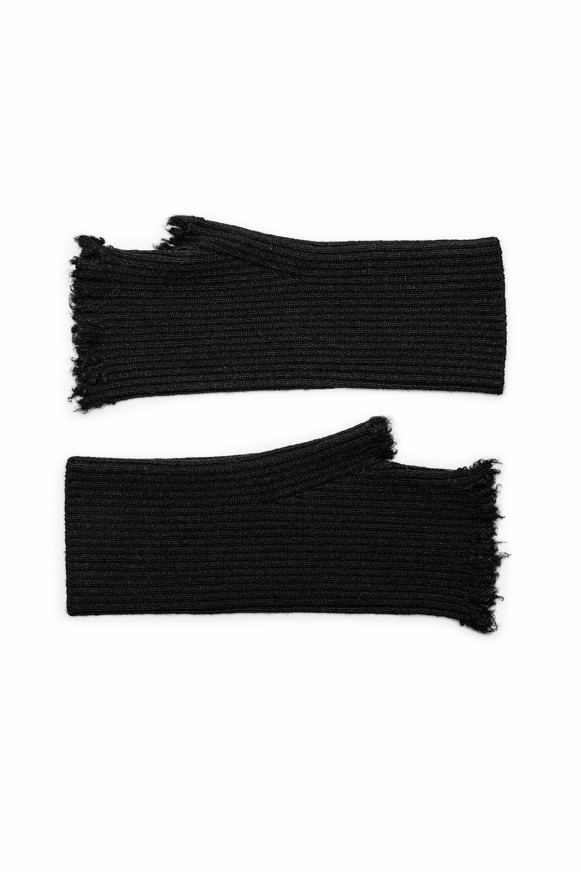 mitaines cachemire noire