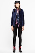 Silky Fringes Tattoo Pirate Scarf - Women’s silk foulard