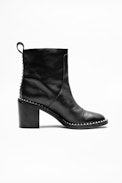 Bottines Crome Low - Bottines à talons femme en cuir