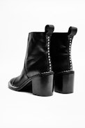 Bottines Crome Low - Bottines à talons femme en cuir