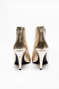 Virgo Gold Boots - Women’s gold leather ankle boots