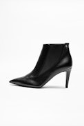 Virgo Rella Boots - Women’s black leather ankle boots