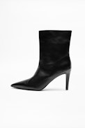 Bottines Virgo High Show - Bottines noires femme en cuir