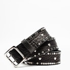 Starlight Coeur Belt - Women’s black leather belt