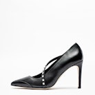 Cover Pumps - Women’s black leather pumps