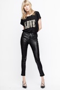 Cover Pumps - Women’s black leather pumps