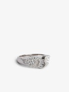 Rock Ring - Brass and rhinestone ring.