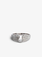 Rock Ring - Brass and rhinestone ring.