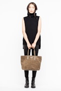Sac Mick Suede - Sac cabas femme en cuir suédé