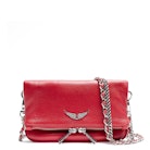 Bolso Rock Nano - Bolso clutch mini para mujer en piel de color rojo