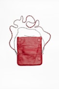 Bolso Rock Nano - Bolso clutch mini para mujer en piel de color rojo