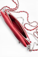 Bolso Rock Nano - Bolso clutch mini para mujer en piel de color rojo