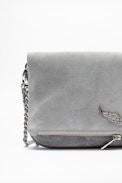 Rock Suede Bag - Women’s suede clutch