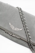 Rock Suede Bag - Women’s suede clutch
