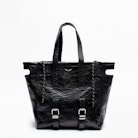 Sac Bianca - Sac cabas noir femme en cuir