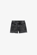 Elle Kids’ Shorts - Kids' shorts in grey cotton denim