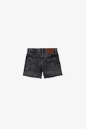 Elle Kids’ Shorts - Kids' shorts in grey cotton denim