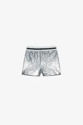 Nicky Kids' Shorts - Kids' grey sequinned shorts