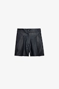 Pax Simili Leather Short - Girls' smooth leather shorts.