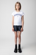 Pax Simili Leather Short - Girls' smooth leather shorts.
