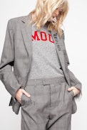 Venom Prince Jacket - Women’s jacket with glen plaid motif