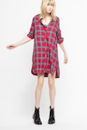 Ramara Carreaux Dress - Women’s checked dress