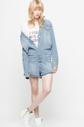 Combinaison Coxi Use - Combi-short en jean femme