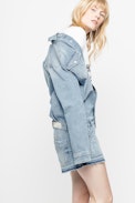 Combinaison Coxi Use - Combi-short en jean femme