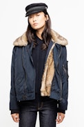 Parka Kassy - Parka bleu marine femme