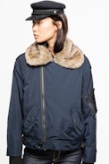Parka Kassy - Parka bleu marine femme
