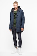 Parka Kart Tech - Men’s navy blue parka