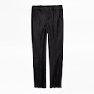 Posh Stripe Franges Pants - Men’s grey suit pants