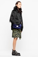 Fridas Coat - Women’s black faux fur coat