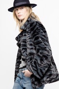 Miles Tiger Coat - Women’s faux fur coat