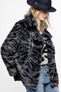 Miles Tiger Coat - Women’s faux fur coat