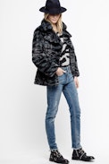 Miles Tiger Coat - Women’s faux fur coat