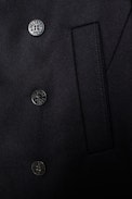 Max Coat - Men’s black pea jacket.