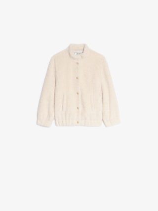 Maddy Girl's Jacket - Round neck jacket with elastic cuffs and hem, piped pocket, felt logo and embroidery on the back.