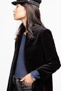 Volly Velours Jacket - Women’s black jacket