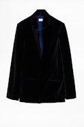Volly Velours Jacket - Women’s black jacket