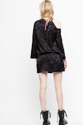 Richa Jac Tigre Silk Dress - Women’s black silk dress