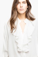 Tamacco Silk Shirt - Women’s white silk shirt